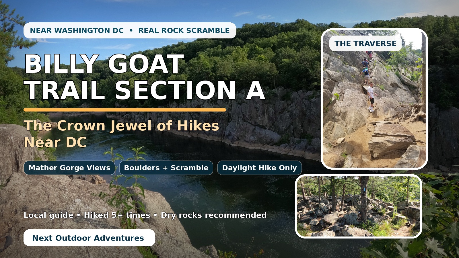 Billy Goat Trail Section A Guide — the crown jewel of hikes near Washington DC